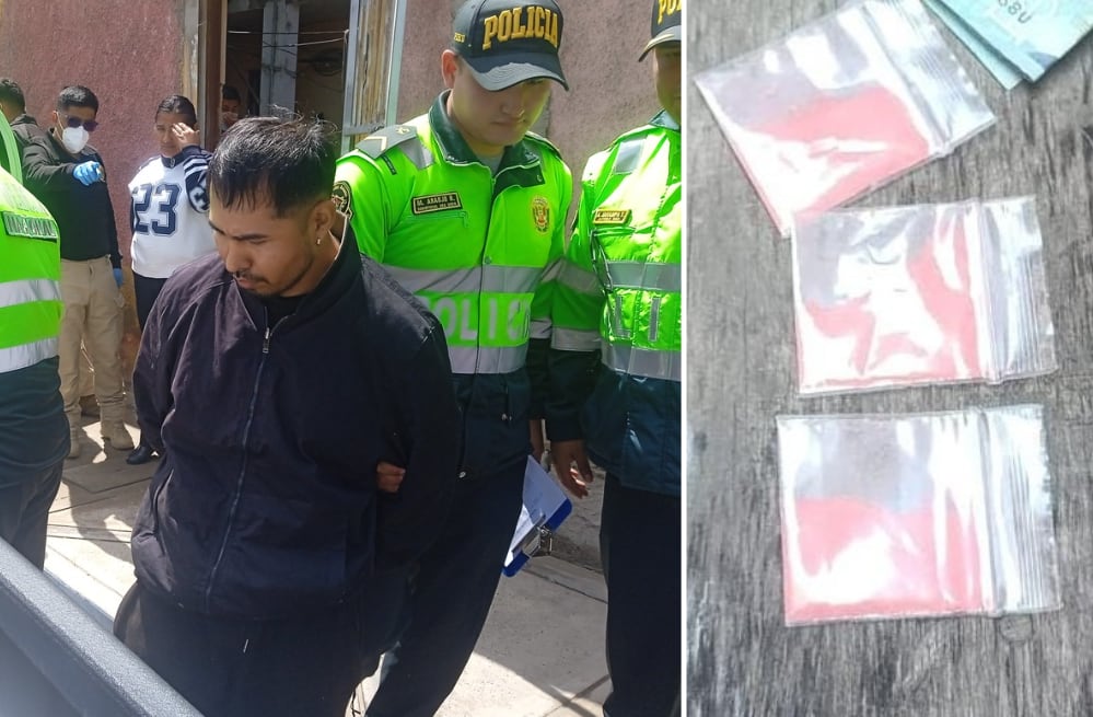 Carlos Condori Cotrado fue intervenido por policías y en la casa allanada encontraron bolsitas con tusi
