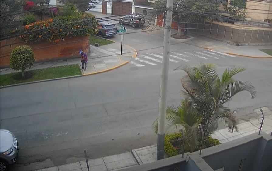 San Isidro: Cámaras captan a hombre que habría envenenado mascotas en jardines públicos. (Foto: Captura Municipalidad de San Isidro)