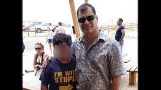 ​Foto de Rafael Correa con niño se convierte en viral