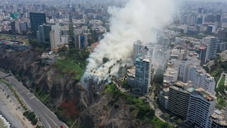 Incendio en la Costa Verde: Municipio de Miraflores no descarta la posibilidad de que el fuego haya sido provocado