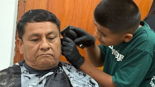 Trujillo: Niño de 9 años es el barbero más joven del país