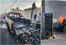 Pisco: camioneta se incendia con seis galones de petróleo en grifo de la av. Las Américas