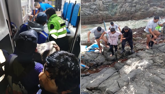 Un pescador fue llevado al desembarcadero Morro Sama de madrugada y otro encontrado entre las rocas en el día