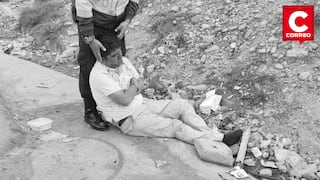 Hallan a joven herido y ensangrentado cerca de colegio en Huancayo