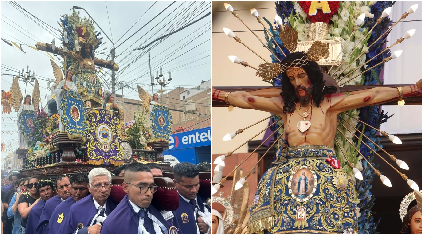Señor de La Agonía recorrió las calles de Pisco durante más de 19 horas, acompañado por cientos de fieles