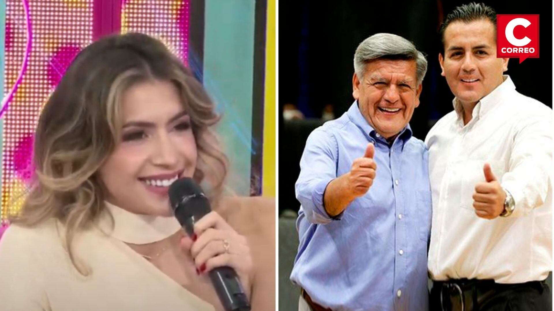 Milett Figueroa sobre César Acuña Jr. Foto: Composición Correo