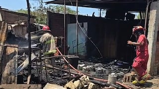 Piura: Un incendio deja a tres familias en la calle y piden ayuda en Catacaos