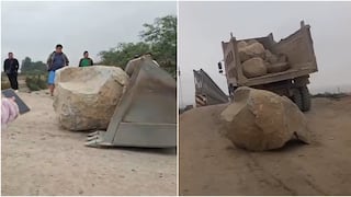 Nasca: exigen mayores medidas de seguridad tras caída de enormes rocas de un volquete