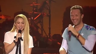 Chris Martin y Shakira sorprenden cantando 'Me enamoré' y 'Chantaje' (VIDEO)