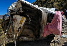 Huancavelica: camioneta vuelca y dos escolares mueren