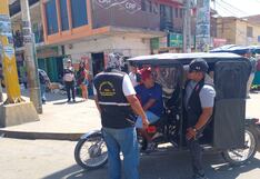 Piura: Intervienen 25 mototaxis durante operativo contra el transporte informal