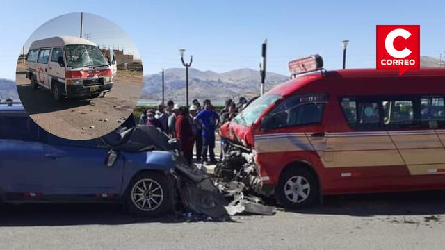 Dos fallecidos deja accidentes en las ciudades de Puno y Juliaca