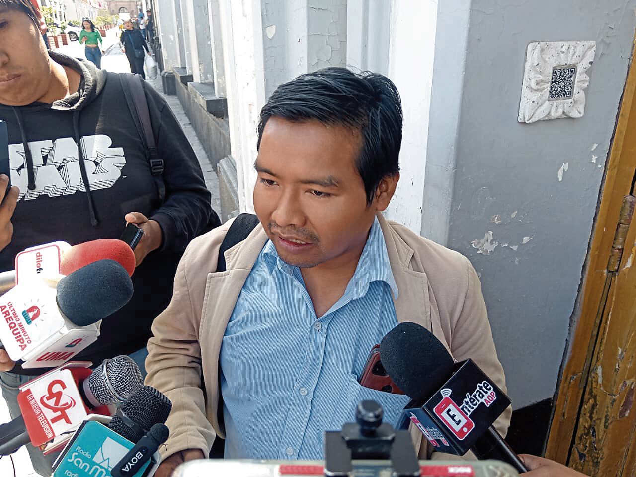 Vocero de valle de Tambo, Mario Chirapo, solicitó a Prefectura de Arequipa gestionar reunión. Foto: GEC.