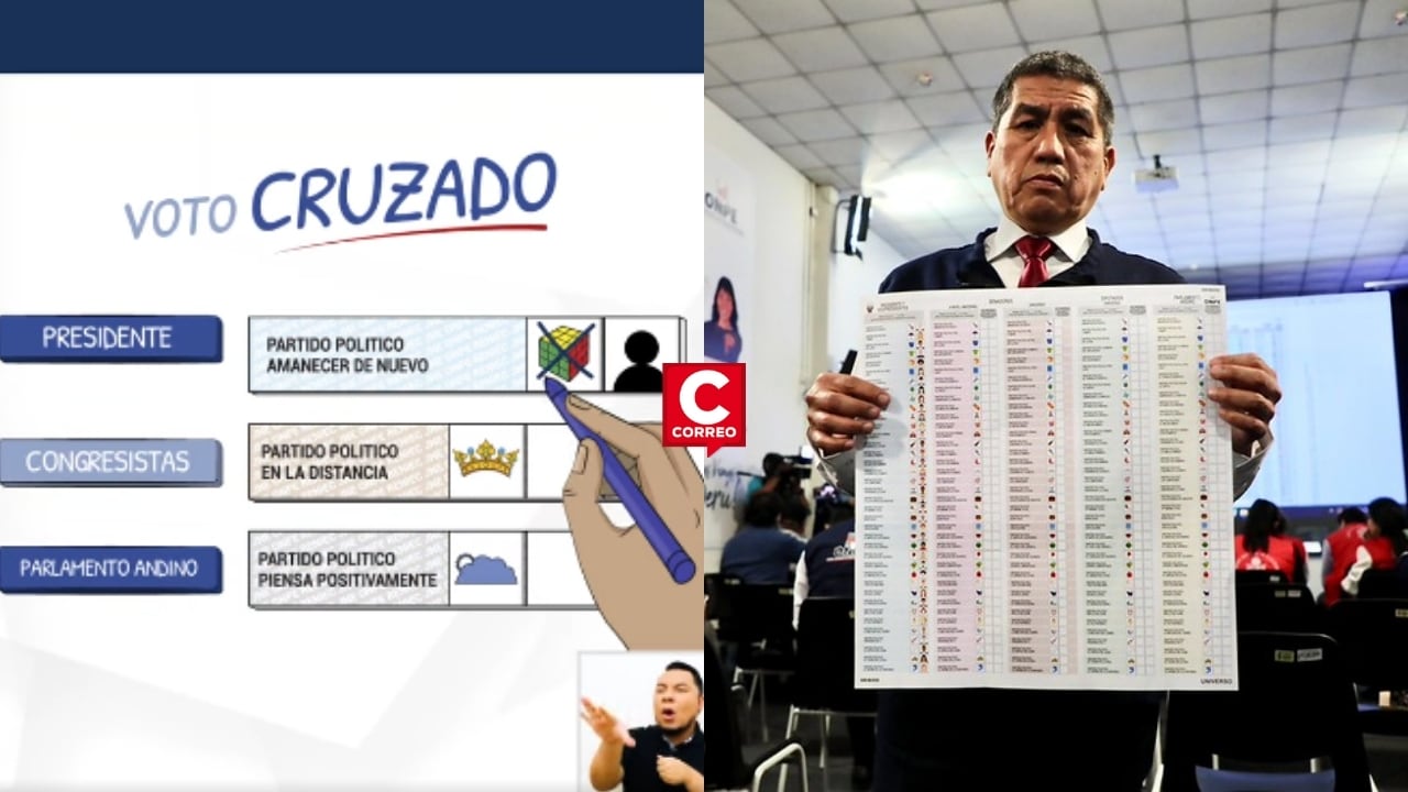 Elecciones 2026: ¿Qué es el voto cruzado y cómo funciona en la cédula de sufragio?. Composición: Diario Correo.