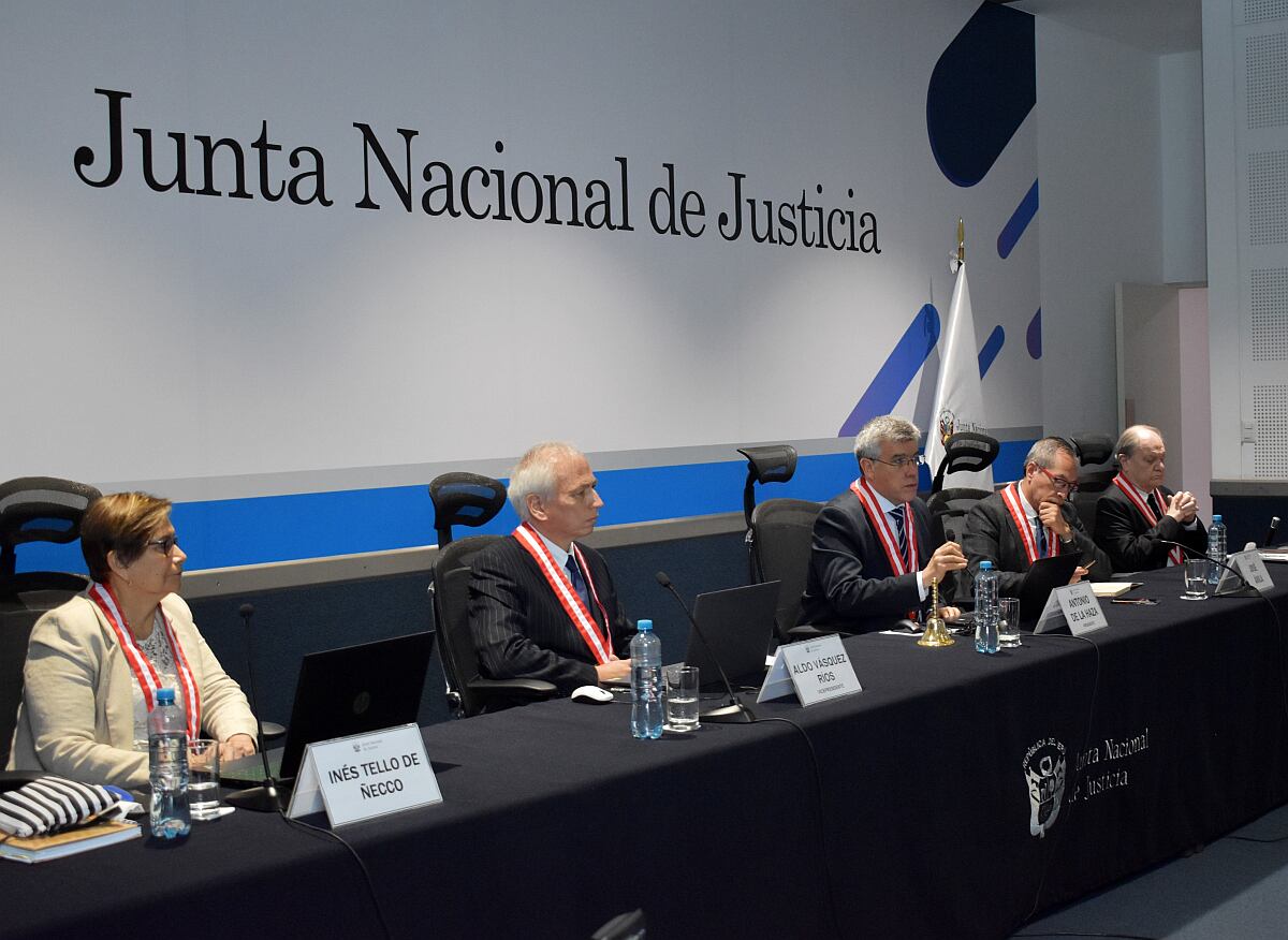 El informe final concluye acusar a los siete magistrados por infringir la Constitución. (Foto: JNJ)