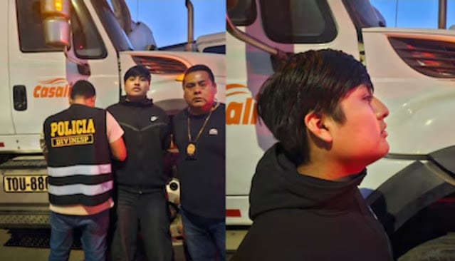 Pequeño J fue capturado mientras se encontraba escondido dentro de un camión en plena Panamericana Sur.