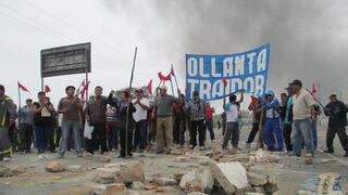 Sindicalistas bloquean vía Chiclayo - Lambayeque