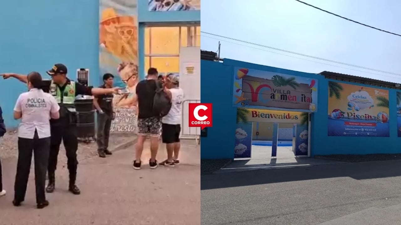 SMP: atacan a balazos local recreacional “Villa Carmencita” en pleno espectáculo dejando dos heridos. Composición: Diario Correo.