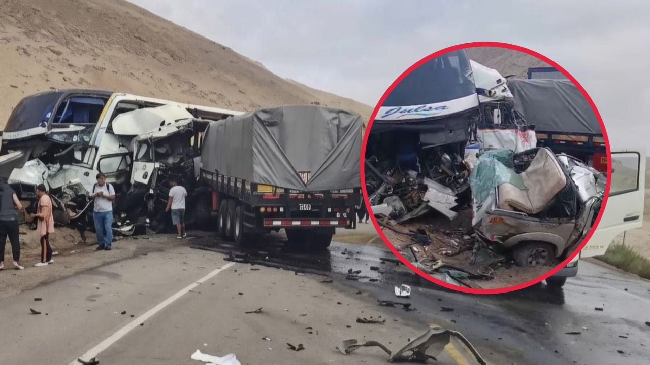 Choque múltiple deja muertos y heridos en la Panamericana Sur en Camaná (VIDEO)
