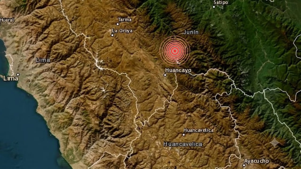 Doble sismo en Junín: temblor de 5.1 fue seguido por otro movimiento de 3.7 en Chupaca. Foto: Difusión.