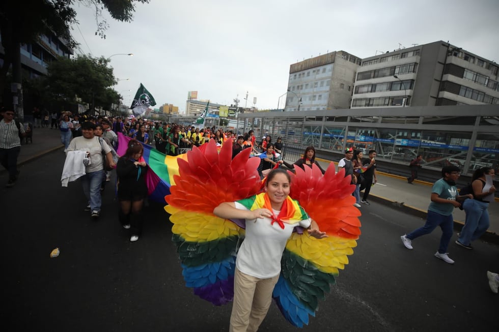 La movilización promovió la diversidad y la defensa de los derechos de la comunidad LGBTI+