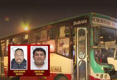 Extorsionadores asesinan a chofer y cobrador de bus en Carabayllo (VIDEO)