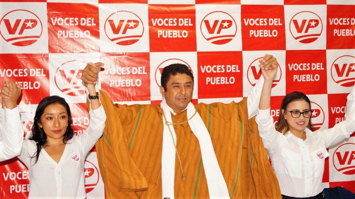 Guillermo Bermejo durante el lanzamiento de su partido 'Voces del Pueblo'