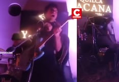 Joven cantante se electrocutó en pleno concierto en el Centro de Lima (VIDEO)