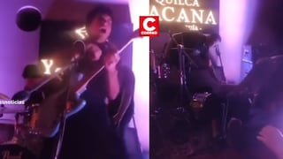 Joven cantante se electrocutó en pleno concierto en el Centro de Lima (VIDEO)