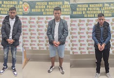 Detienen a banda “Las Ratas de San Antonio” con vehículos robados en Chiclayo
