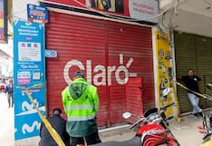 Delincuentes roban dos tiendas de celulares en pleno centro de Huánuco