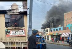 Pisco: pánico por incendio en un local de servicio técnico de artefactos
