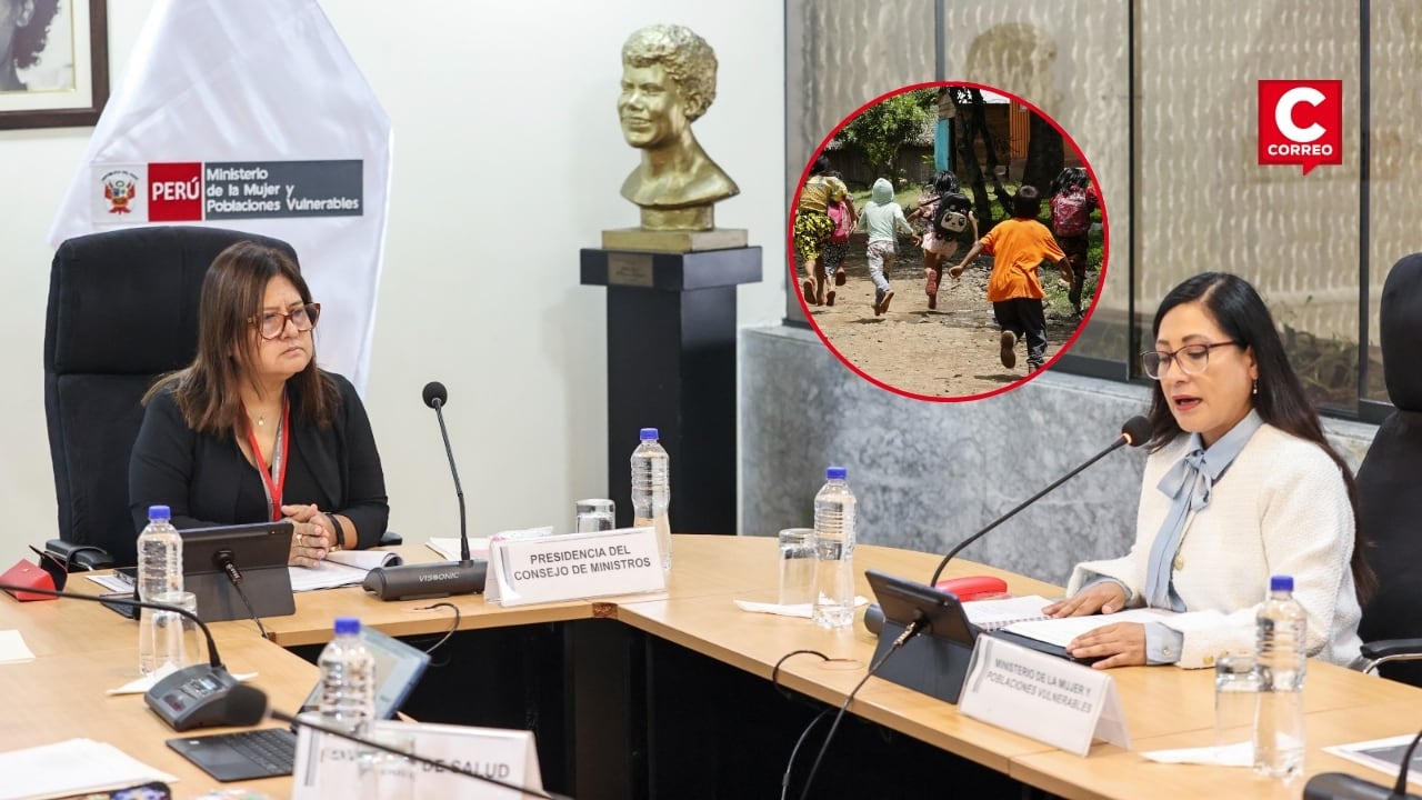 PCM instala comisión multisectorial para proteger a niñas, niños y adolescentes en orfandad. Composición: Diario Correo.
