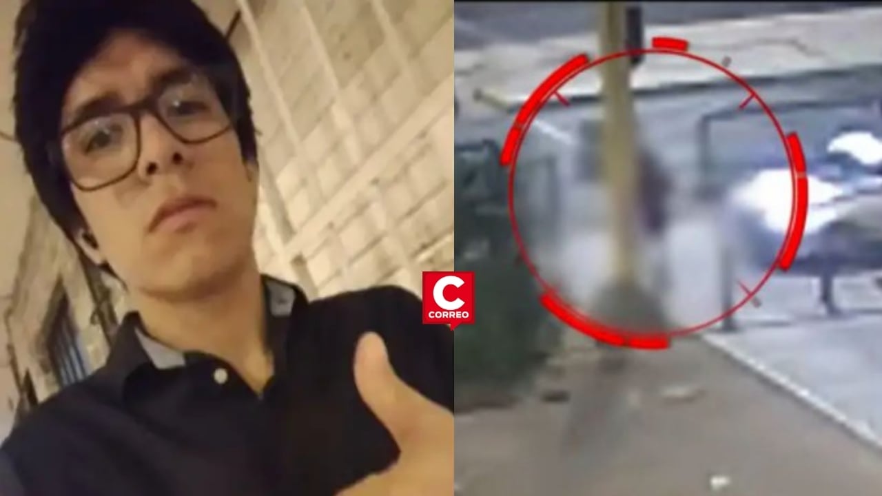 ATU entregó videos de joven atropellado en Comas: placa del vehículo responsable no logró ser identificada. Composición: Diario Correo.