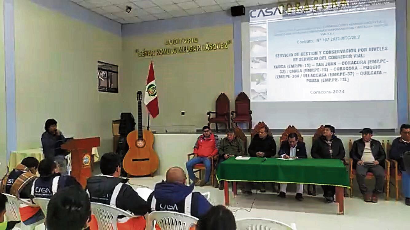 Reunión de autoridades de Arequipa y Ayacucho. Foto: cortesía.