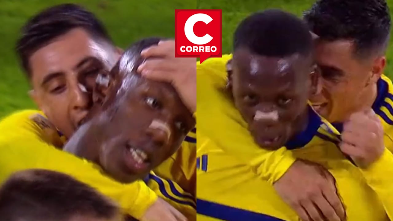 Luis Advíncula fue mordido en el cuello por su compañero en pleno partido.