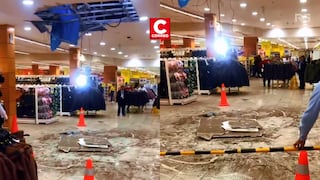 Plaza Lima Sur: Municipalidad de Chorrillos clausura temporalmente Metro tras colapso de una parte del techo