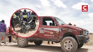 Puno: Dos hermanos mueren tras choque de camioneta y moto en la vía Juliaca-Capachica