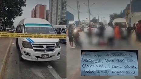 Conductor de combi es asesinado por sicario en bicicleta en la avenida Argentina