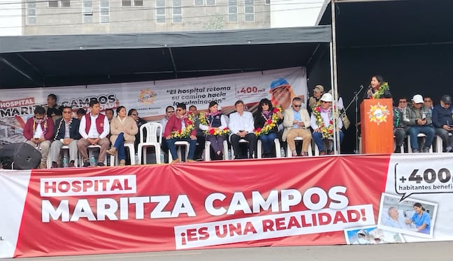 Gobierno Regional de Arequipa dio inicio al saldo de obra del Hospital Maritza Campos. (Foto: Álvaro Figueroa/@photo.gec)