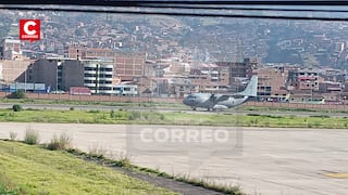Llega a Cusco ambulancia aérea y avión táctico Spartan para atender a heridos del accidente en Machu Picchu