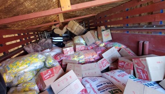 Mercadería de contrabando fue incautada por la Policía. Foto/Difusión.