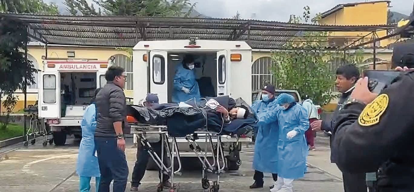 Heridos evacuados de emergencia. Dijeron que solo eran peones agrícolas