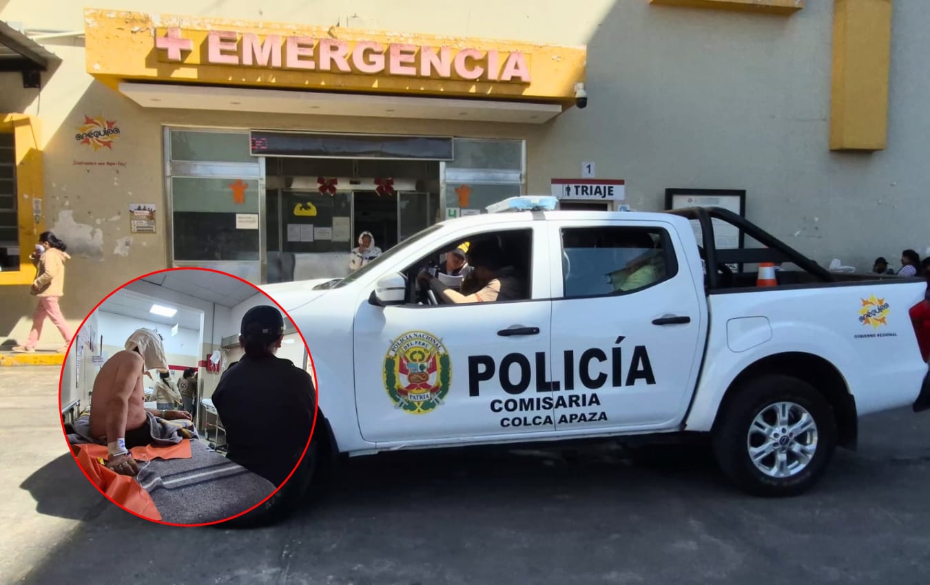 Daniel Alferez fue detenido por la Policía tras atacar y causar cortes con una botella a su padre de 57 años de edad. (Foto: Composición GEC/Pedro Torres/@photo.gec)