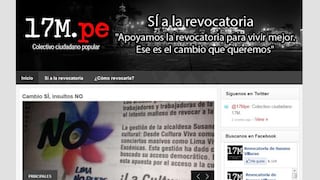 Crean portal a favor de la revocatoria de Susana Villarán