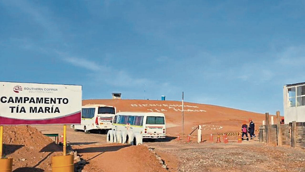 Proyecto minero Tía María con licencia anulada, por lo que no puede realizar operaciones. Foto: GEC.