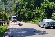 Accidente de tránsito de varios vehículos deja un fallecido en las rutas de Huánuco