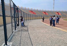 Chincha: inspeccionan trabajos de la malla olímpica del estadio Félix Castillo Tardío