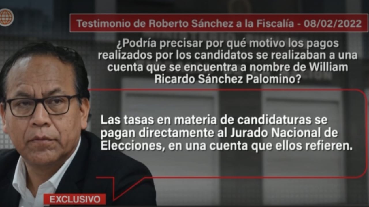 Roberto Sánchez ofreció versiones contradictorias ante la fiscalía sobre destino de aportes de su partido. Foto: Cuarto Poder.