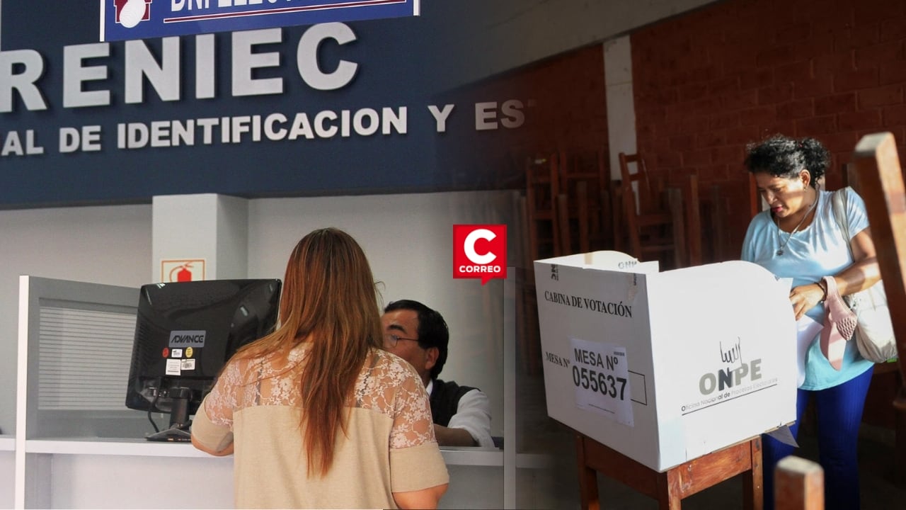 Elecciones 2026: Reniec amplía horario para recojo de DNI en distritos de Lima Sur. Composición: Diario Correo.